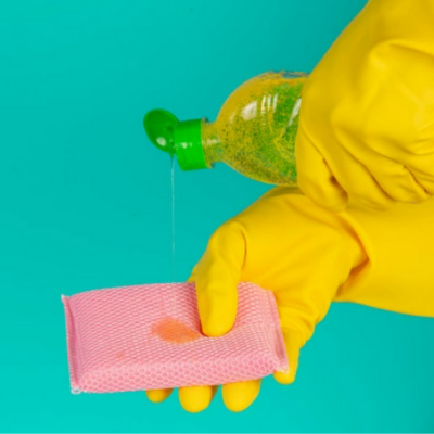Dishwasher-sponge cleaning