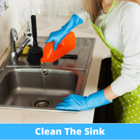 Clean the sink